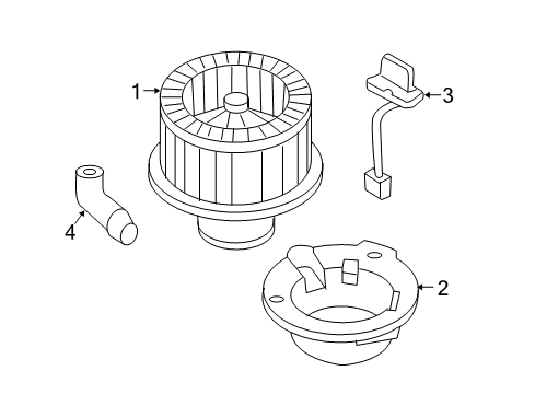 2005 Chevy SSR Blower Motor & Fan Diagram