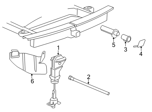 2017 Cadillac Escalade Spare Tire Carrier Diagram