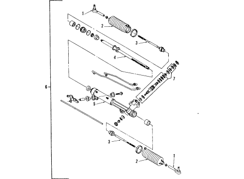 1990 Cadillac DeVille P/S Pump & Hoses, Steering Gear & Linkage Diagram