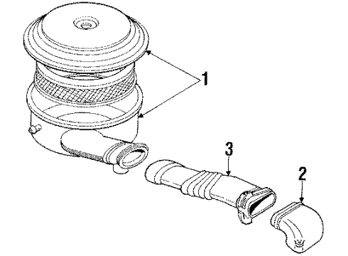 1993 GMC P3500 Air Intake Diagram