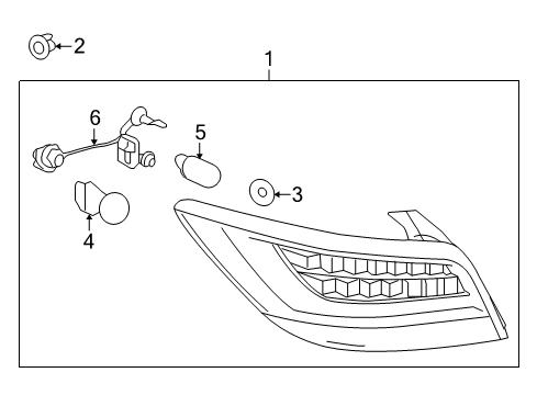 2016 Buick LaCrosse Bulbs Diagram