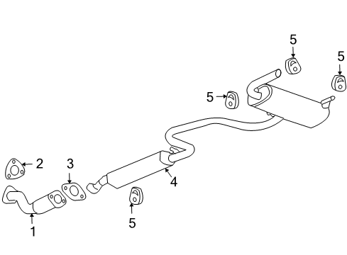 2007 Pontiac G6 Exhaust Components Diagram