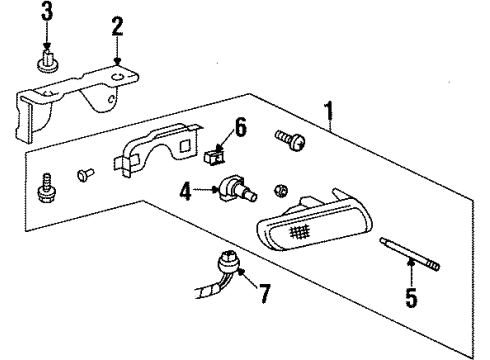 1998 Oldsmobile Silhouette Bulbs Diagram