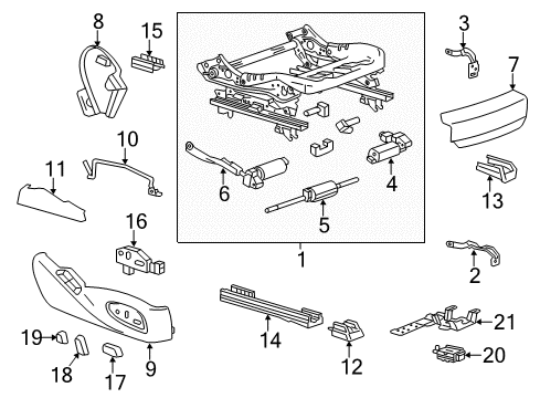 2015 Cadillac ELR Tracks & Components Diagram 2 - Thumbnail