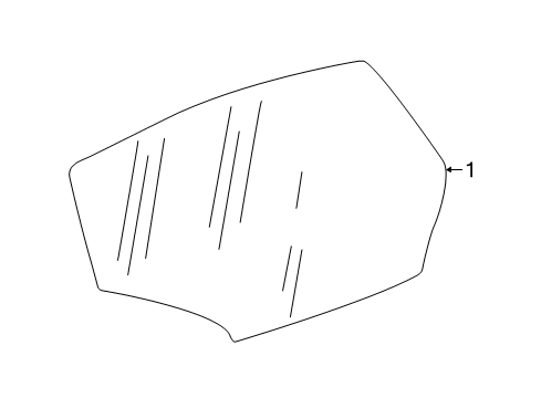 2019 Chevy Bolt EV Lift Gate - Glass & Hardware Diagram