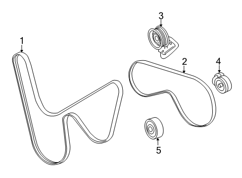 2013 Chevy Caprice Belts & Pulleys Diagram