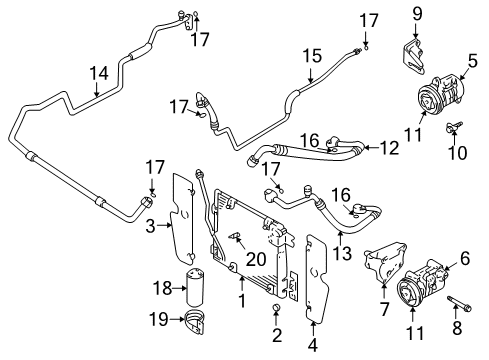 2000 Chevy Tracker Air Conditioner Diagram