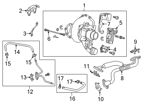 2021 GMC Sierra 1500 Turbocharger Diagram