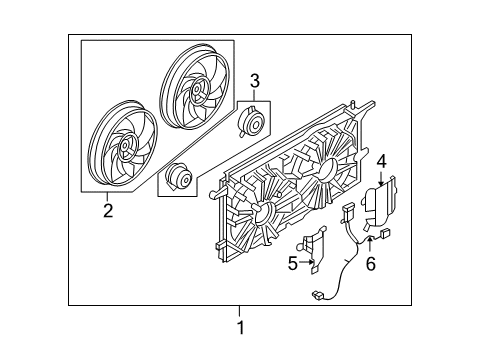 2006 Chevy Uplander Cooling System, Radiator, Water Pump, Cooling Fan Diagram