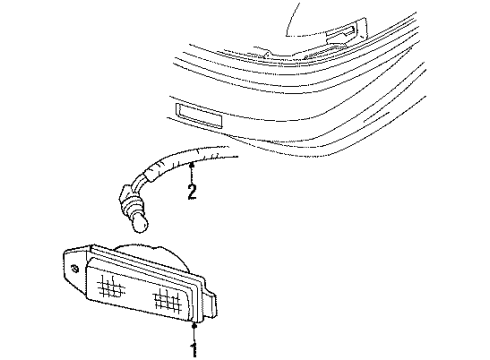 1990 Chevy Lumina APV Park Lamps Diagram