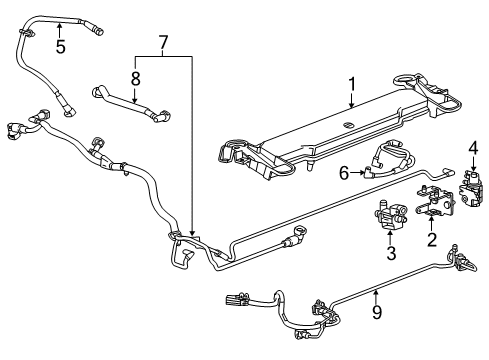 2016 Cadillac CTS Turbocharger, Engine Diagram 4 - Thumbnail