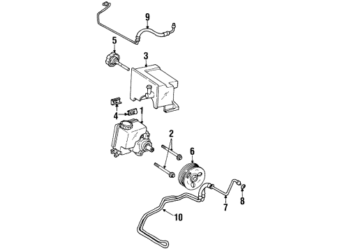 1998 Chevy Lumina Return Hose Diagram for 26072653