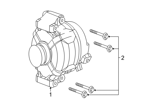 2004 Saturn L300 Alternator Diagram for 22674550