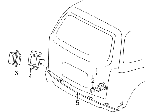 2006 Buick Terraza Electrical Components Diagram
