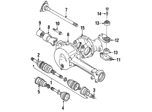 1998 Chevy Tracker Differential Carrier Diagram for 91173022