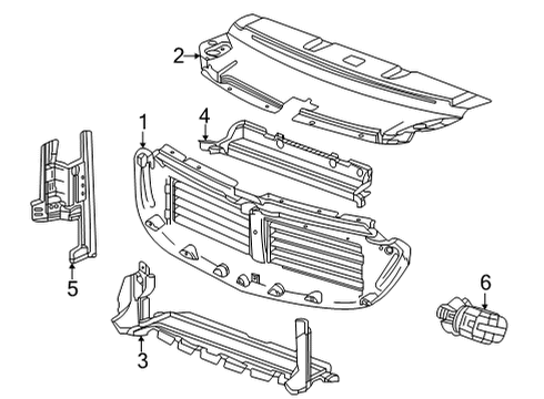 2022 Buick Envision Radiator & Components Diagram