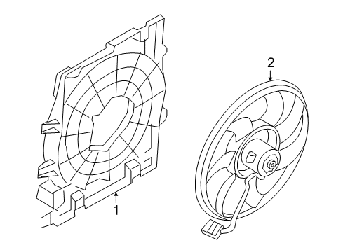 2008 Saturn Astra Cooling System, Radiator, Water Pump, Cooling Fan Diagram