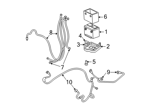 2000 GMC Sonoma Battery, Battery Cables Diagram