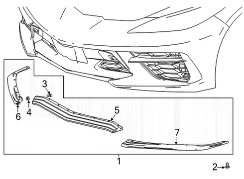 2021 Chevy Corvette Spoiler Diagram