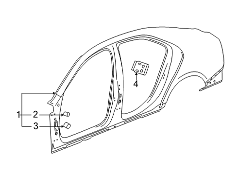 2022 Cadillac CT4 Uniside Diagram