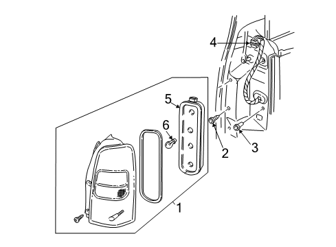 1997 Chevy Venture Tail Lamps Diagram