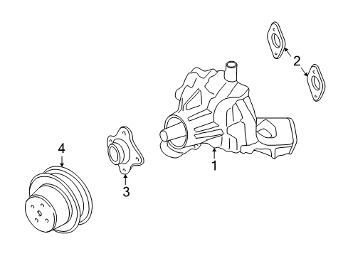 2002 Oldsmobile Bravada Water Pump Diagram