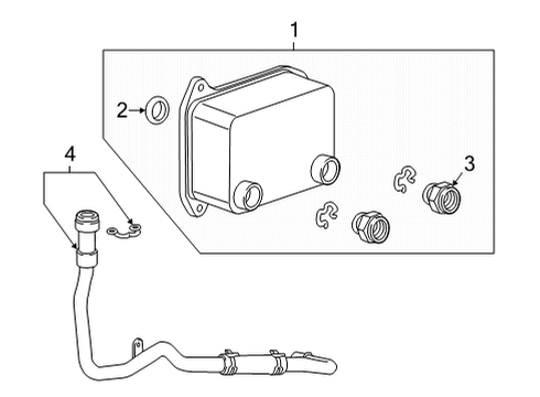 2023 Cadillac CT5 Oil Cooler Diagram