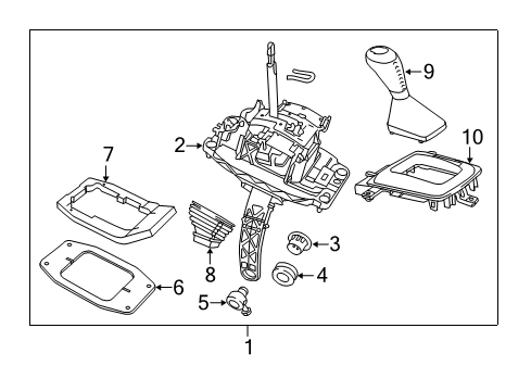 2014 Chevy SS Center Console Diagram