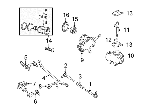 1997 GMC K1500 Steering Gear Diagram for 26068771