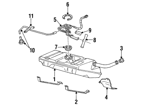 1998 Pontiac Firebird Fuel Supply Diagram