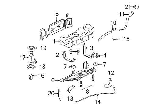 2009 GMC Envoy Fuel Supply Diagram