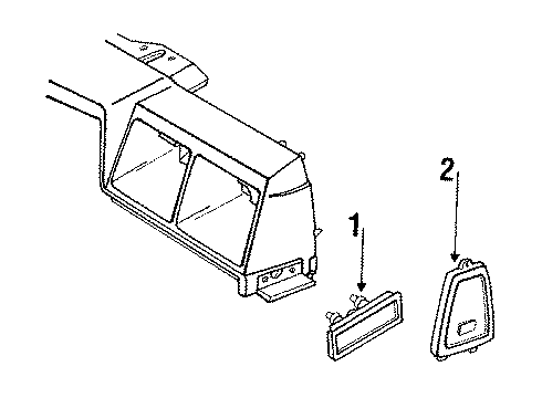 1985 Buick Electra Front Lamps - Side Marker Lamps Diagram