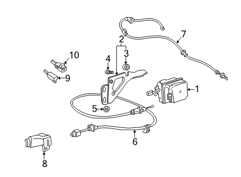 2002 Pontiac Bonneville Mount Bracket Diagram for 24508592