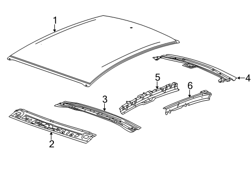 2014 Chevy Sonic Roof & Components Diagram