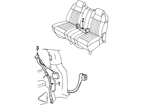 2002 Oldsmobile Silhouette Seat Belt Diagram