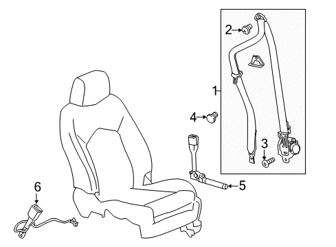 2019 Chevy Traverse Front Seat Belts Diagram
