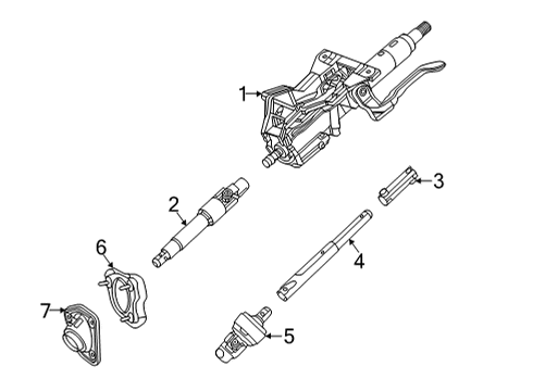 2024 Cadillac CT4 Steering Column Assembly Diagram