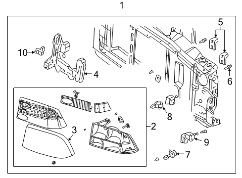 2000 Oldsmobile Bravada Bulbs Diagram