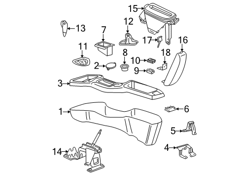 2002 Chevy Cavalier Console Diagram