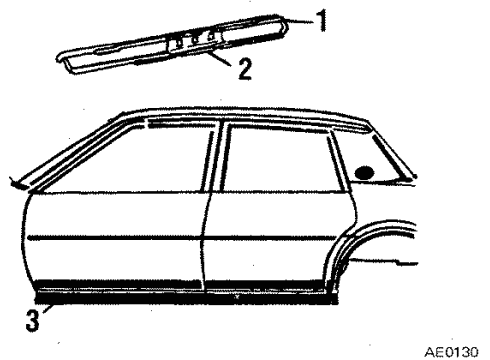 1985 Buick Skylark Rocker Panel Diagram 2 - Thumbnail