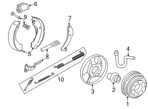 1997 GMC C1500 Brake Components Diagram