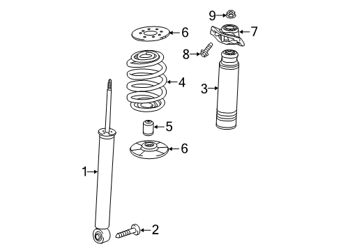 2017 Buick Cascada Shocks & Components - Rear Diagram