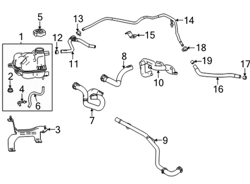 2022 Cadillac CT4 Heater Core & Control Valve Diagram
