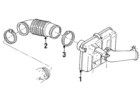 1995 Oldsmobile 98 Air Inlet Diagram