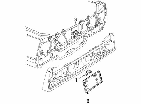 1984 Chevy Celebrity License Lamps Diagram