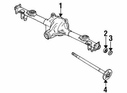 1985 Cadillac DeVille Axle Housing - Rear Diagram