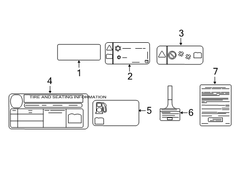 2014 Chevy Sonic Information Labels Diagram