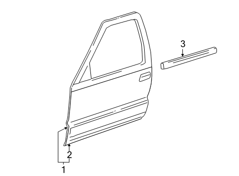 2009 GMC Envoy Front Door Diagram
