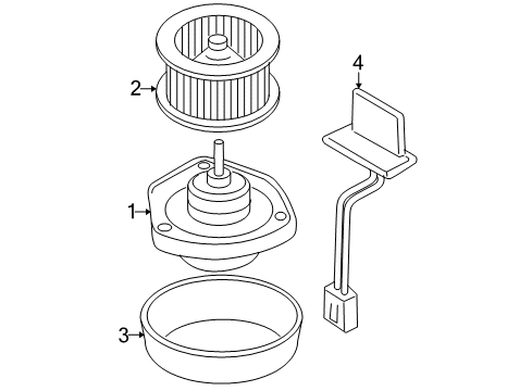 2008 Chevy Cobalt Blower Motor & Fan Diagram
