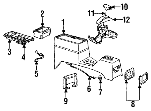 1987 Chevy Cavalier Console Diagram